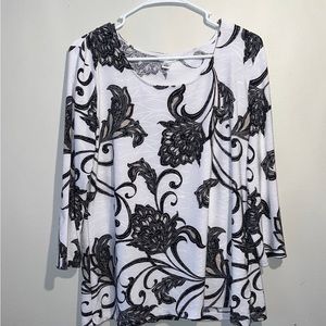 Black & White Blouse